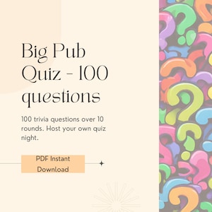Gran concurso de preguntas y respuestas sobre pub: 100 preguntas