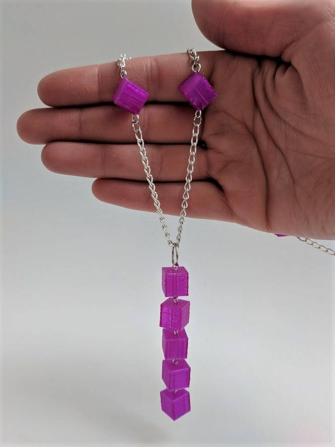 Lariat Necklace (Purple)