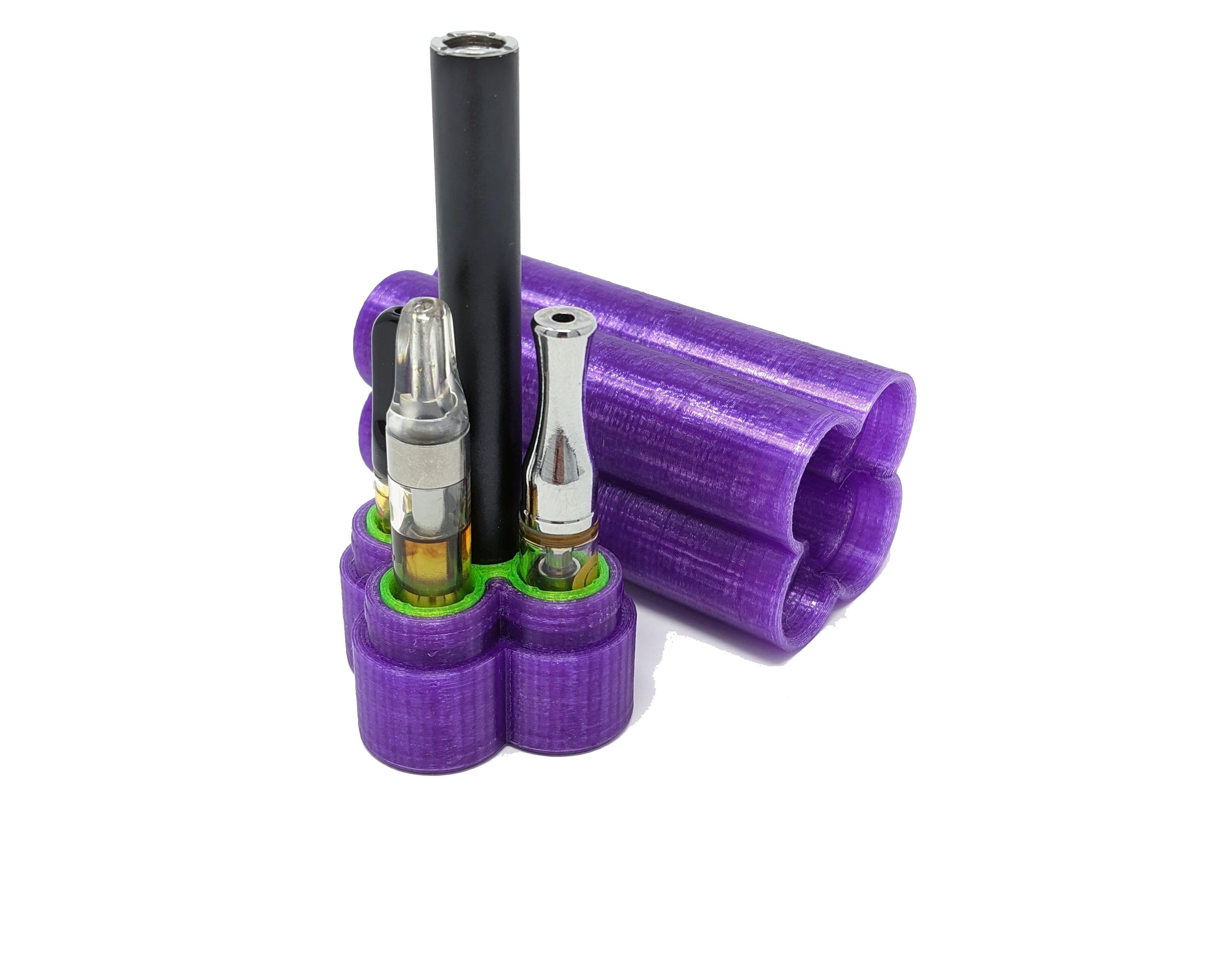 Designz3D 510 Cartridge and Battery Pen Holder - 9 Spaces (Purple)