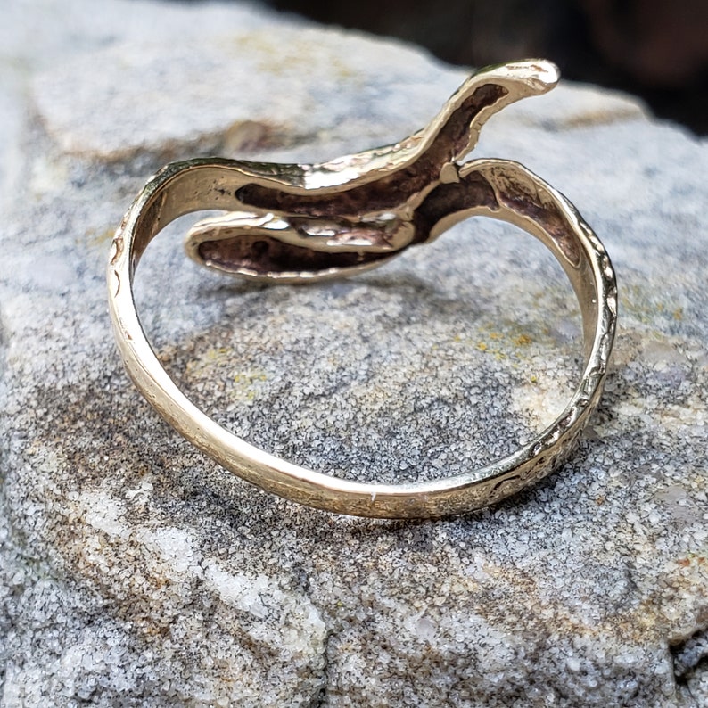 Snake Ring / Serpent Ring / Synthetic Ruby Snake Ring / Serpent Ring image 5