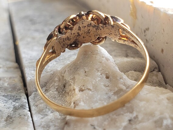 Victorian Opal, Emerald and Ruby Ring - image 8