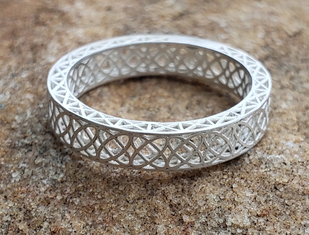 Modern Filigree Ring Sterling Silver/ Woven Ring - Etsy