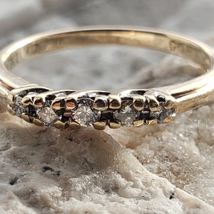 Diamond Wedding Band / Diamond Anniversary Band / Diamond Wedding Ring / LIBCO Ring