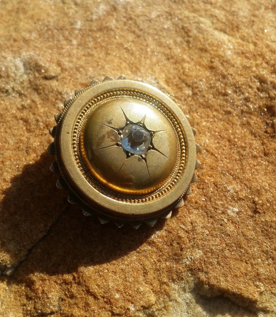 Victorian Brooch with Paste / Paste Brooch / Victo