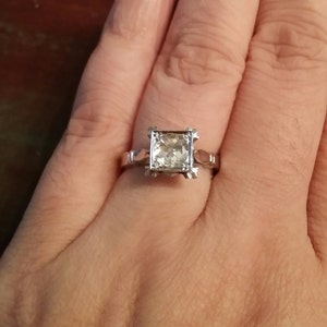 Appraised Old European Cut Solitaire Diamond Ring / Art Deco Engagement Ring / Antique Ring