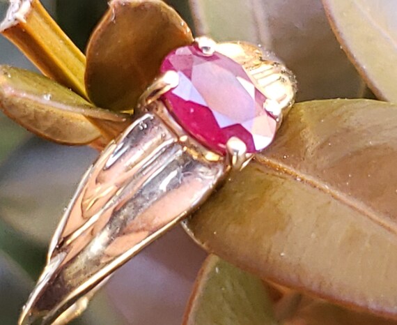 Ruby Ring / Ruby Solitaire Ring / July Birthstone… - image 8