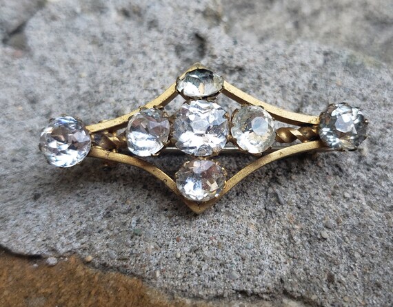 Antique Edwardian Paste Brooch / Antique Paste Bro