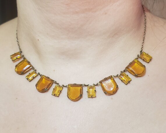 Art Deco Necklace / Art Deco Riviere Necklace / 19