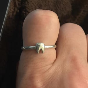 Lost Teeth Ring 925 Sterling Silver Teeth Ring for Women Tooth Ring Molar Dentist Silver Ring Layering Jewelry Body Jewelry Tooth Ring
