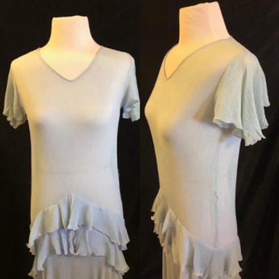 1920's Blue Flapper Dress