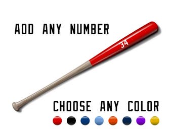 Baseball fledermaus add any number choose any color