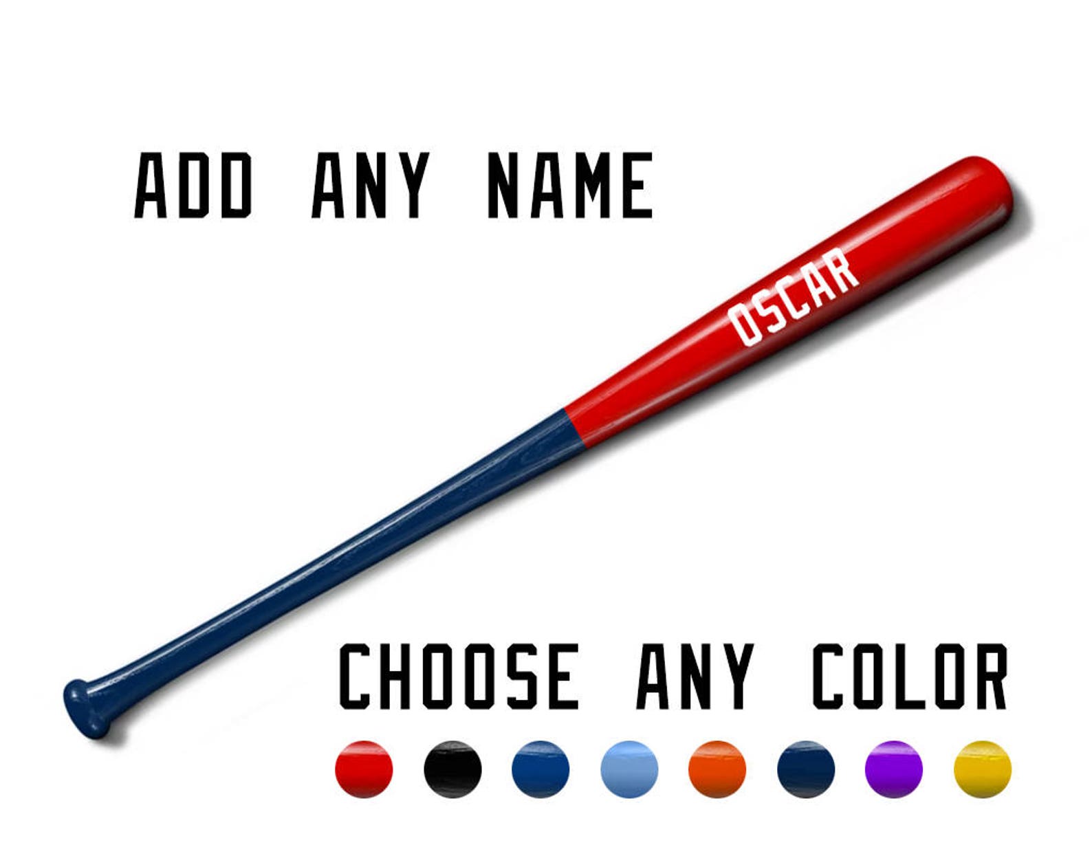 Custom Team Baseball Bats FULL SIZE Wood Bats Etsy New Zealand