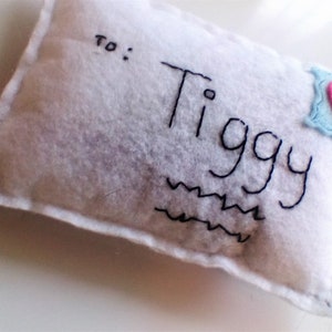 Kitty Mail Cat Toy - Personalized Envelope Catnip Toy - Pet Play Toy - Gifts for Cat Lovers