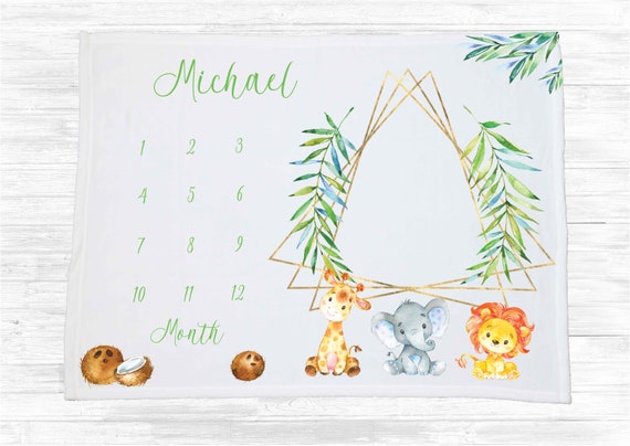 Couverture D Etape Animaux De Jungle Couverture Etsy