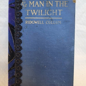 The Man in the Twilight handmade junk journal,  journal handcrafted with vintage book,  old book junk journal, daily diary, small decorated