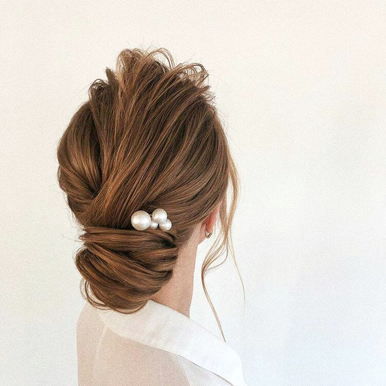 Large Pearl Wedding Comb Extra Large Pearl Hair Pins White Etsy