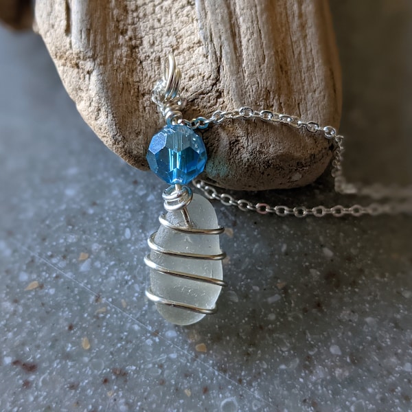 Lake Michigan Beach Glass Necklace