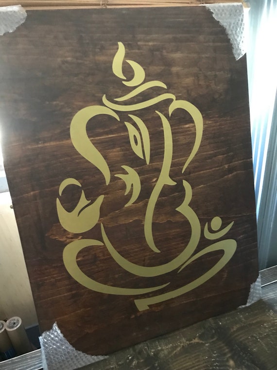 Ganesha The Buddha Wall Art On Wood Ganesh Gautama Meditation Decor Siddhartha Ganapati Modern Zen Artwork Elephant God - Buddha Wall Decor Wood Ganesha The Buddha Wall Art On Wood Ganesh Gautama Meditation Decor Siddhartha Ganapati Modern Zen Artwork Elephant God - Buddha Wall Decor Wood