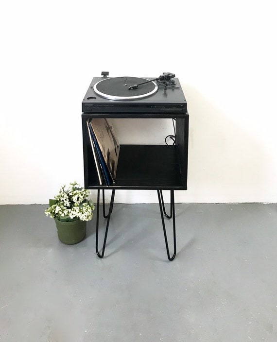 Vinyl Record Storage Records Player Stand Turntable Cabinet Etsy