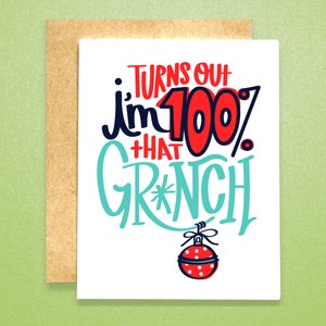 Carte I'm That Gr**** à 100 % (jeux de cartes individuels et en gros) | Carte de Noël drôle | Carte de Noël classique | Carte de vœux