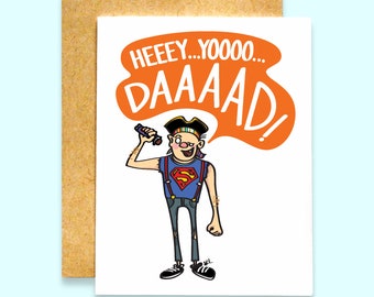 Heeey Yoooo Daaaad! Card | Goonies Inspired Father's Day Card | Funny Father's Day Card | Hey You Guys | Unique Father's Day Card
