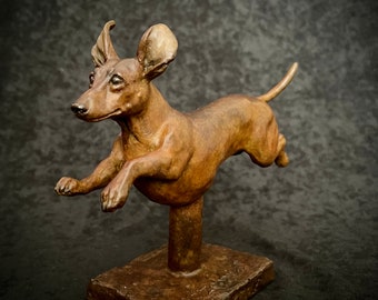 Dachshund Bronze Sculpture