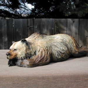 Bear Bronze Sculpture