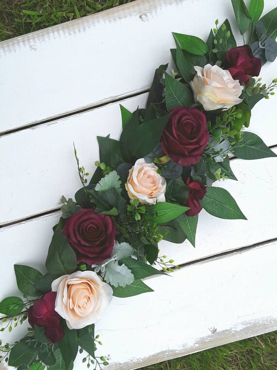 Wedding Swag Silk Flower Swag Table Swag Flower Arch Etsy