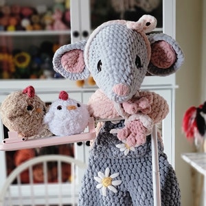 Amigurumi Crochet Pattern - Miss Maisie Mouse - Mouse - Amigurumi - Cute - Cuddly - Baby - Adorable - Snuggler - Lovey- Heirloom