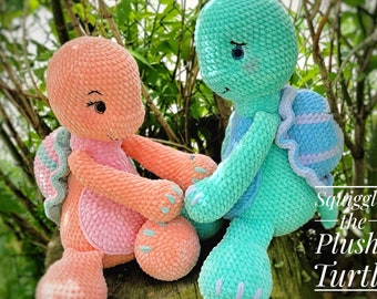 Squiggles the Plushy Turtle Amigurumi Crochet Pattern