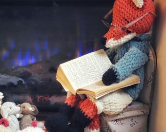 Amigurumi Crochet Pattern - Mr Todd Fox - Amigurumi - Heirloom Snuggler (PDF PATTERN)