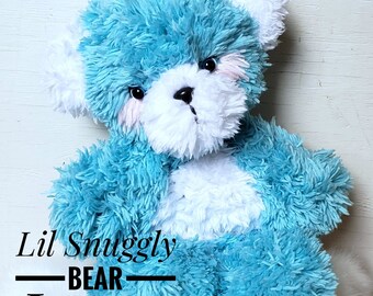 Amigurumi Crochet Pattern - Lil Snuggly Bear Lovey - Baby Lovey - Lovey - Baby - Gift - Comfort - Soft - Furry Bear - Snuggle