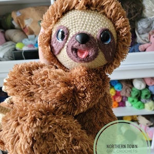 Amigurumi Crochet Pattern - Cuddlebun Sloth - Sloth - Amigurumi - Cute - Furry - Child - Adorable - Baby