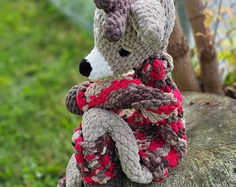 Crochet Deer Plush Toy, Handmade Stuffed Animal, Soft Nursery Decor