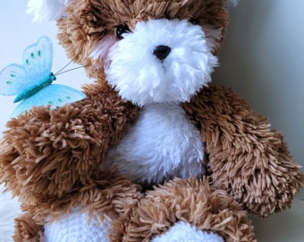 Amigurumi Snuggly Bear Lovey Crochet Pattern - 15 inch Plush (PDF PATTERN)