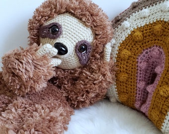 Crochet Sloth Lovey Pattern: Amigurumi Baby Blanky (Digital Pattern)