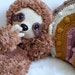 Amigurumi crochet pattern - Baby Lovey - Baby Sloth Lovey - Sloth - Baby - Lovey - Blanky - Snuggle - furry 