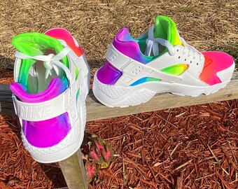white rainbow huaraches