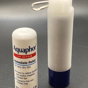 Aquaphor Lip Repair Stick lip balm holder 3D printed replacement cap