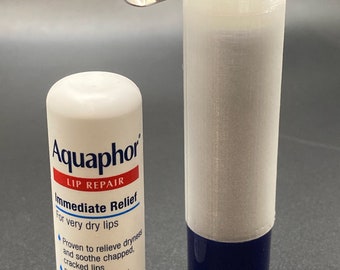 Aquaphor Lip Repair Stick lip balm holder 3D printed replacement cap
