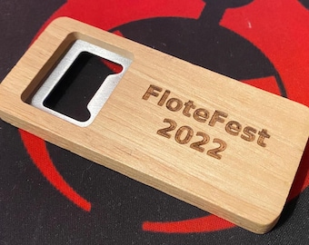 Custom Laser Engraved Wooden Bottle Opener – Personalized Gift for Weddings, Birthdays, or Barware