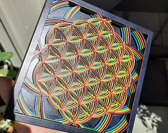 Seed of Life Laser Cut 3D Art
