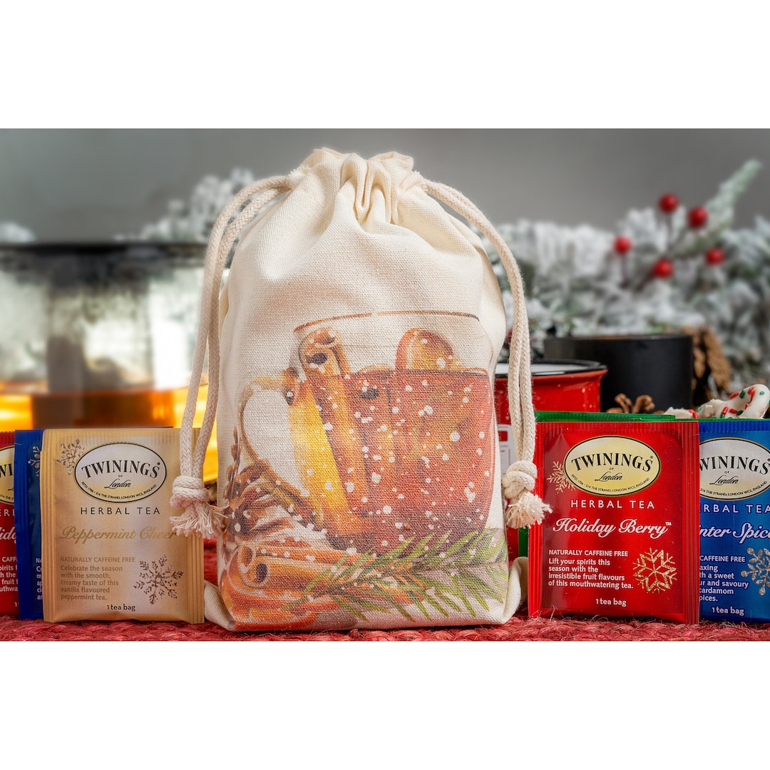 Seasonal Tea Bags Sampler - Holiday Christmas Tea Assortment - 40 Count ...
