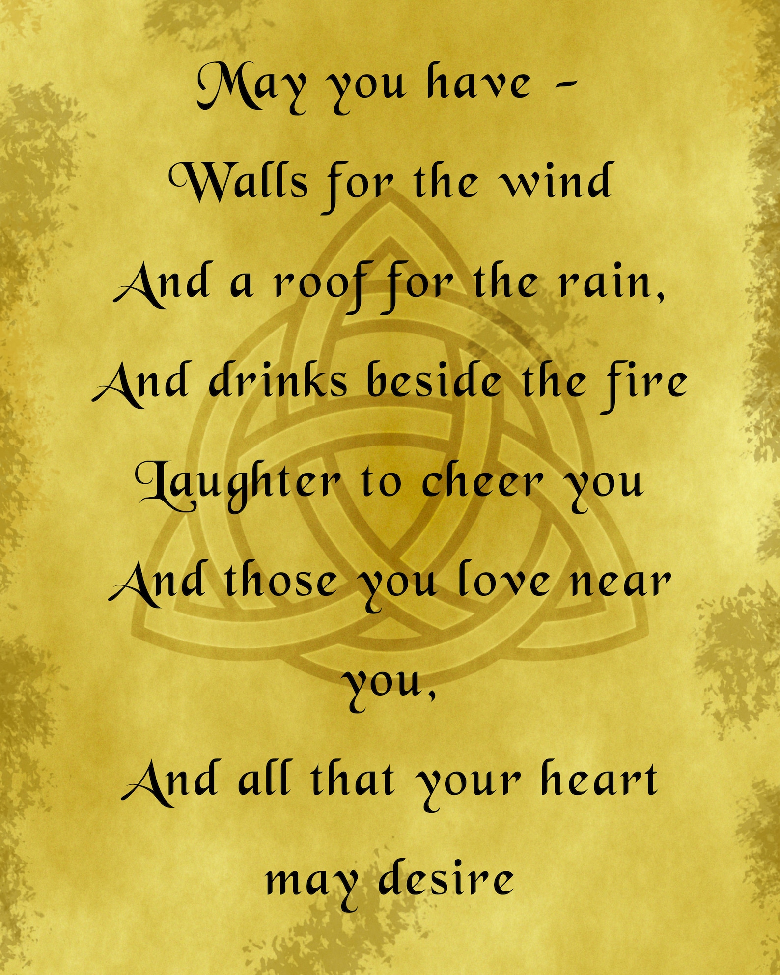 Celtic Blessing Irish Blessing. Gaelic Blessing Printable Etsy