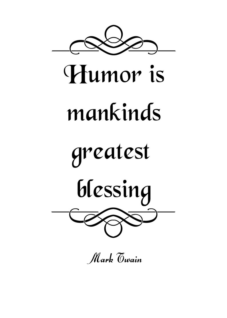 Printable Mark Twain Quotes Bundle, Printable Wall Art, 6 Humorous ...