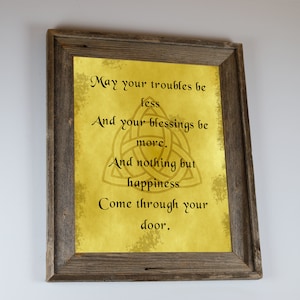 Celtic blessing, Irish blessing. Gaelic blessing, printable, downloadable