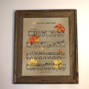 Scott Joplin Sheet Music Art, Ahorn Blatt Rag, herunterladbare Notenblätter, druckbare Wandkunst, Musikliebhaber Kunstwerk