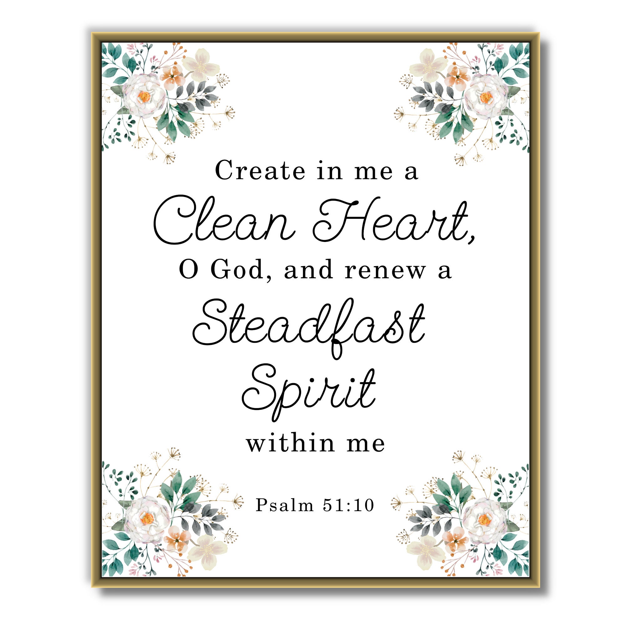 Psalm 51 Printable Art
