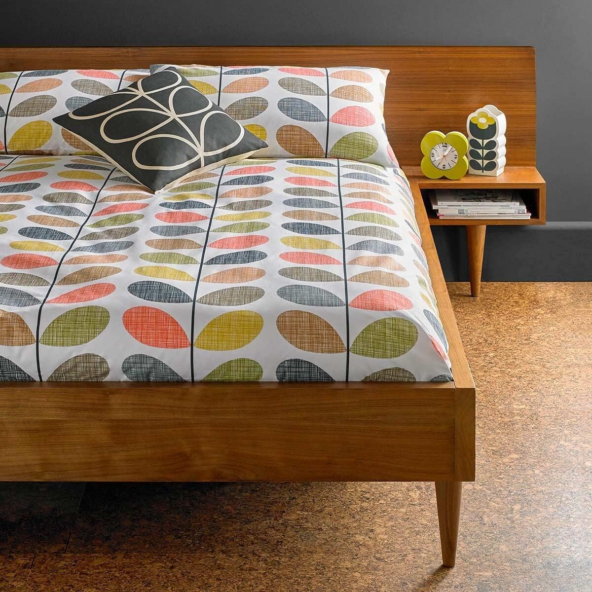Orla kiely scribble stem pillowcases grey discount