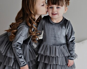 grey tutu dress baby